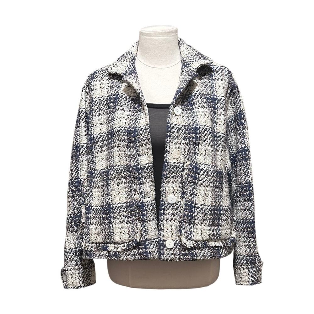BLANK NYC Women's Plaid Shirt Jacket, Stylish Shacket, Size XS, NWOT